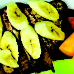 Sweet Banana French Toast & Fruit Salad